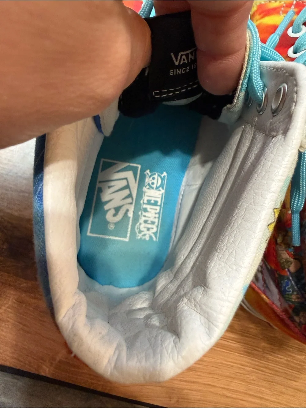 Vans x One Piece Sk8-Hi Punk Hazard Sneakers Men's 7 Women's 8.5